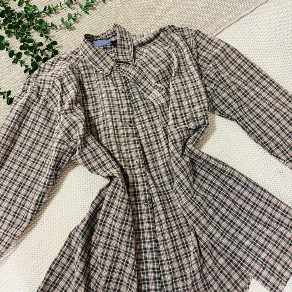 Premier International Red and Black Plaid Shirt
